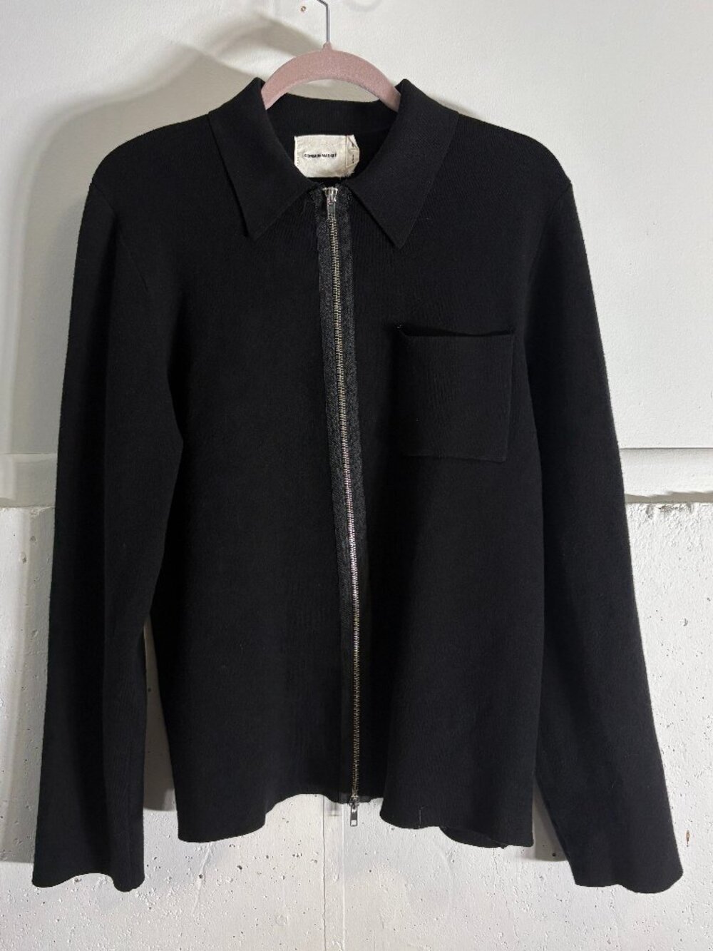 Common Market Black Zip-Up Knit Jacket